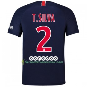 Günstige Fußballtrikots Paris Saint-Germain T.Silva 2 2018-2019 Kurzarm Heimtrikotsatz kaufen